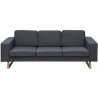 Sofa 3-os. ciemnoszara