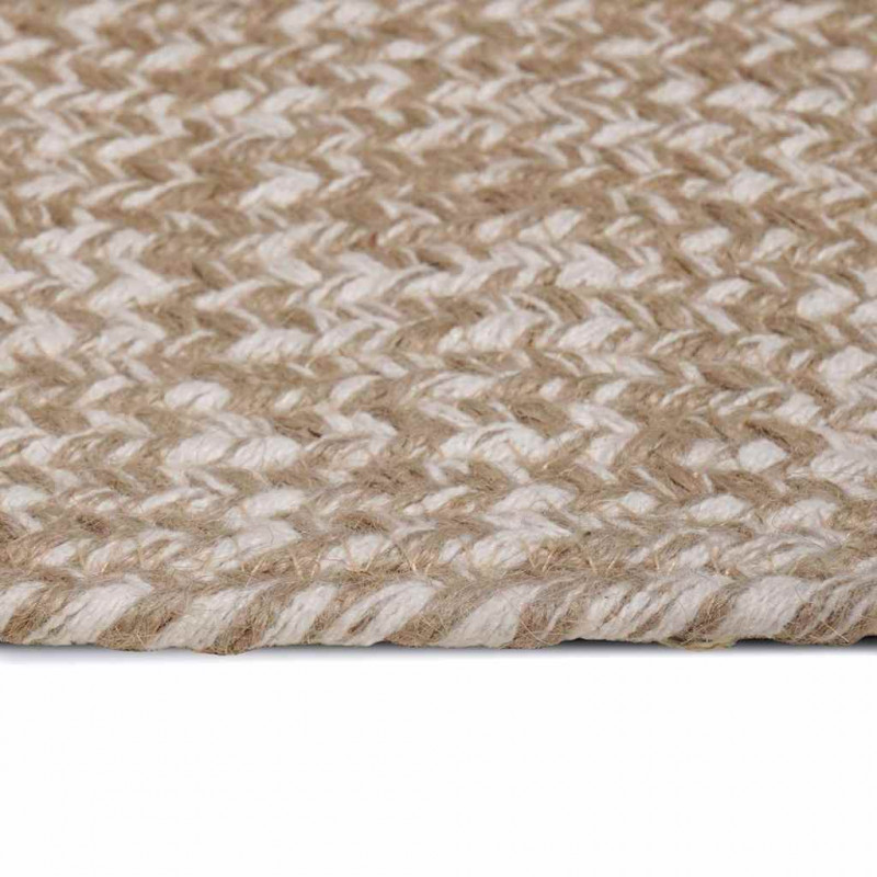 Dywany pokojowe Prostokątny Naturalne i białe 80 x 300 cm Juta