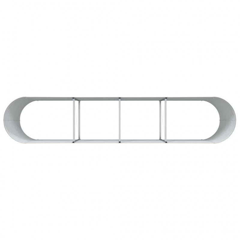 Podniesiony grządka Brązowy 400 x 80 x 81 cm Stal