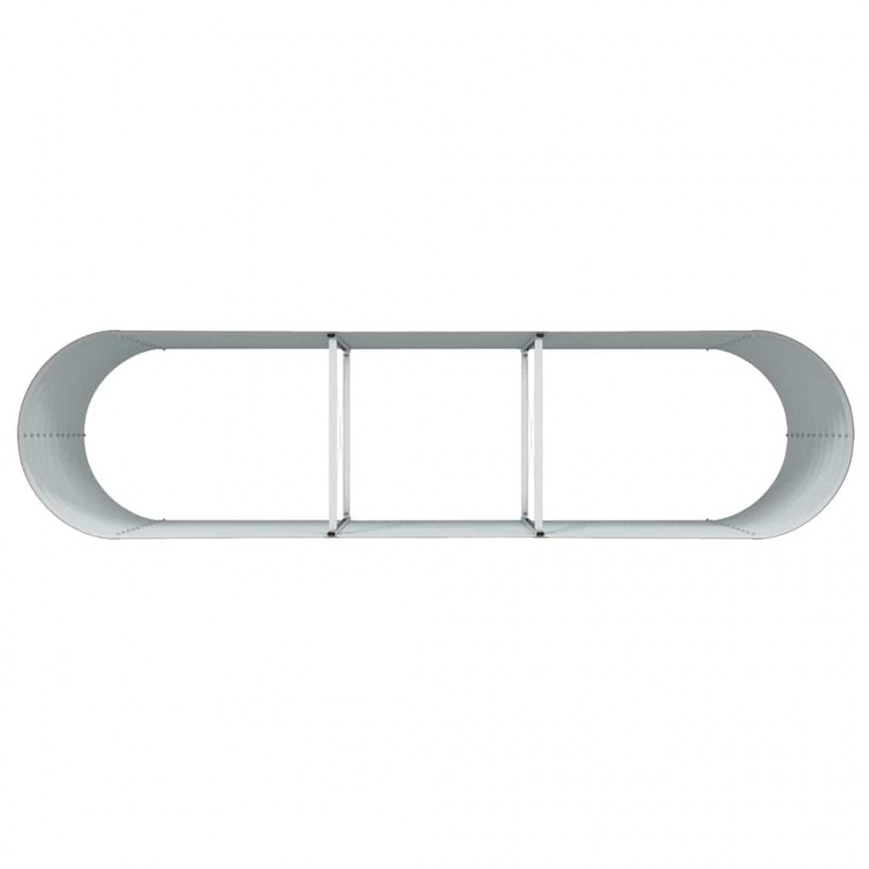 Podniesiony grządka Brązowy 320 x 80 x 81 cm Stal