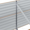 Podniesiony grządka Brązowy 320 x 80 x 81 cm Stal