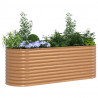 Podniesiony grządka Brązowy 240 x 80 x 81 cm Stal