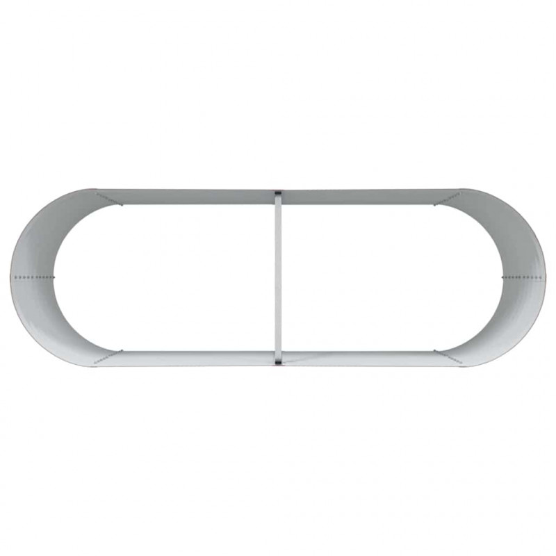 Podniesiony grządka Brązowy 240 x 80 x 81 cm Stal