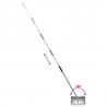 Grabie ogrodowe Srebrny 45 x 25 x 200 cm Stal nierdzewna