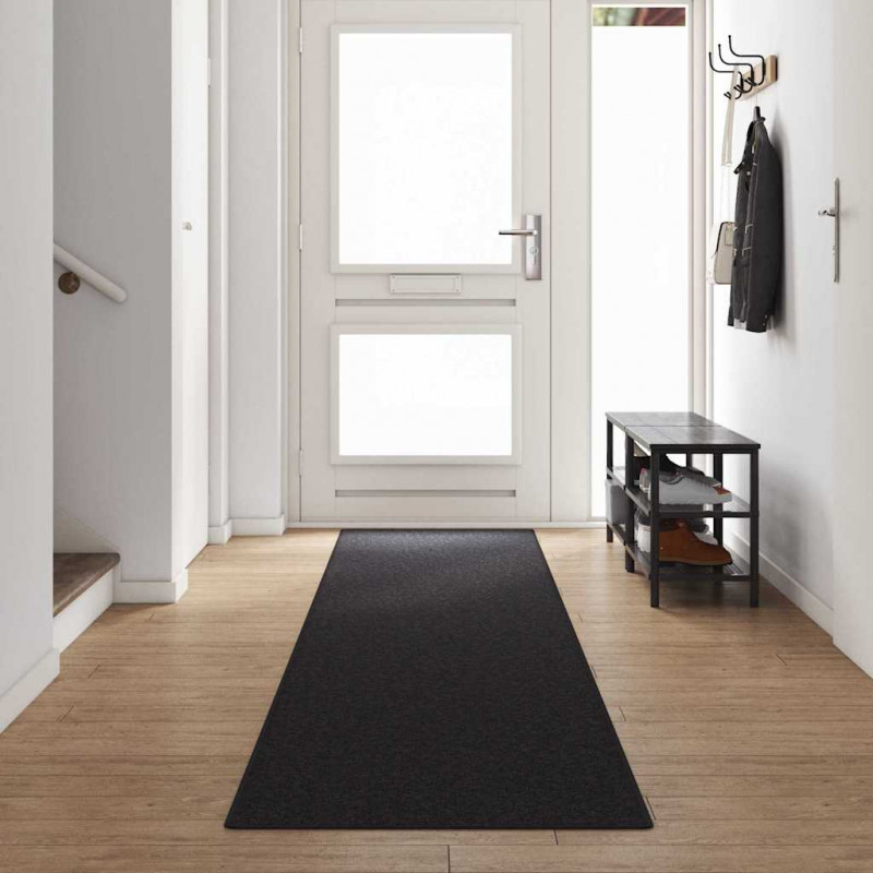 Bieżnik dywanowy Antracyt 80 x 500 cm 100% polipropylen