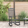 Fotel bujany Czarny 84 x 65 x 114 cm żywica