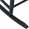 Fotel bujany Czarny 84 x 65 x 114 cm żywica