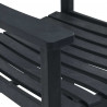 Fotel bujany Czarny 84 x 65 x 114 cm żywica