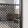Drzwi szklane Fretwork Czarny 76 x 3.5 x 201.5 cm Aluminium