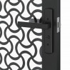Drzwi szklane Fretwork Czarny 76 x 3.5 x 201.5 cm Aluminium