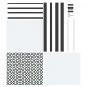 Drzwi szklane Fretwork Czarny 76 x 3.5 x 201.5 cm Aluminium