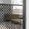 Drzwi szklane Fretwork Czarny 76 x 3.5 x 201.5 cm Aluminium