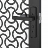 Drzwi szklane Fretwork Czarny 76 x 3.5 x 201.5 cm Aluminium