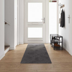 Bieżnik dywanowy Szary 80 x 500 cm 100% Poliester Tuft
