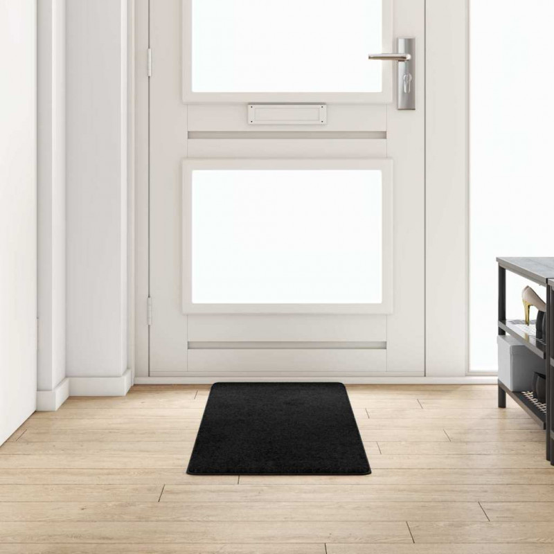 Bieżnik dywanowy Czarny 50 x 150 cm 100% Poliester Tuft