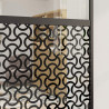 Drzwi szklane Fretwork Czarny 90 x 2 x 205 cm Aluminium