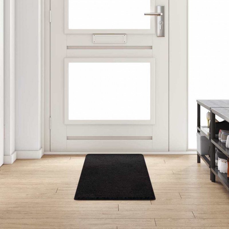 Bieżnik dywanowy Czarny 50 x 200 cm 100% Poliester Tuft