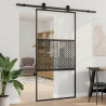 Drzwi szklane Fretwork Czarny 90 x 2 x 205 cm Aluminium