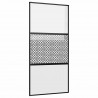 Drzwi szklane Fretwork Czarny 90 x 2 x 205 cm Aluminium