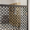 Drzwi szklane Fretwork Czarny 90 x 2 x 205 cm Aluminium