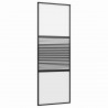 Drzwi szklane Paski Czarny 90 x 2 x 205 cm Aluminium