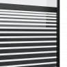 Drzwi szklane Paski Czarny 90 x 2 x 205 cm Aluminium