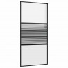 Drzwi szklane Paski Czarny 90 x 2 x 205 cm Aluminium