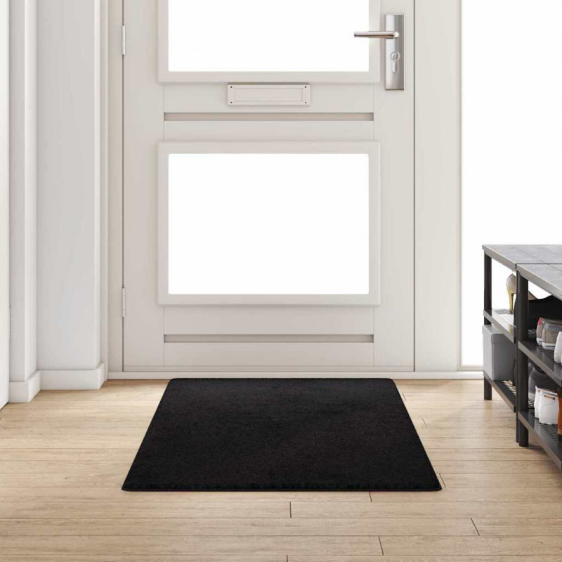 Bieżnik dywanowy Czarny 80 x 200 cm 100% Poliester Tuft