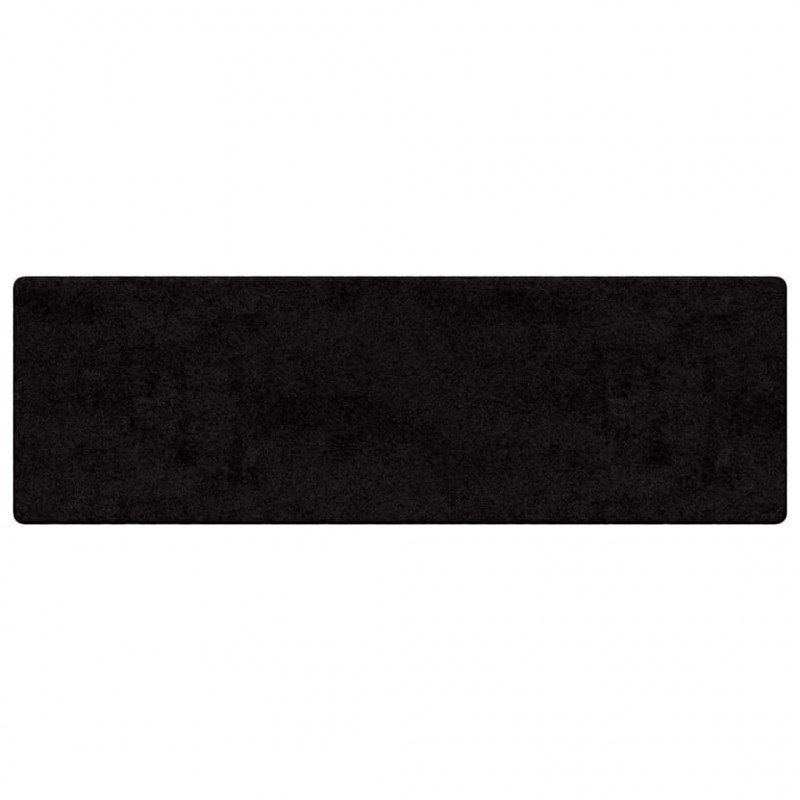 Bieżnik dywanowy Czarny 80 x 200 cm 100% Poliester Tuft