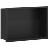Nisza prysznicowa Czarny 30 x 20 x 9,5 cm Stal nierdzewna