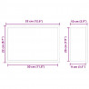 Nisza prysznicowa Srebrny 30 x 20 x 9,5 cm Stal nierdzewna