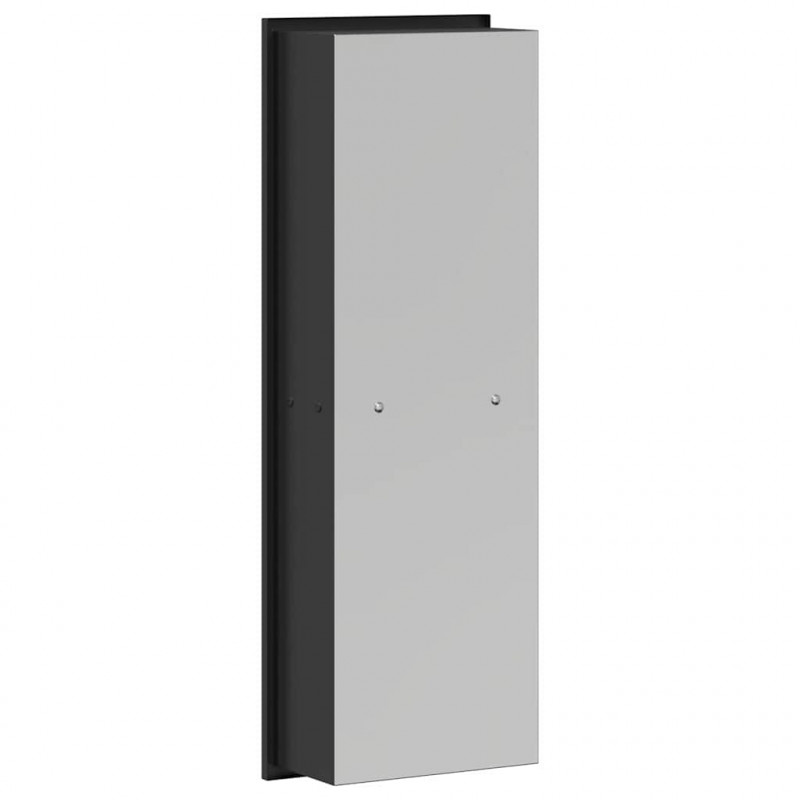 Nisza prysznicowa Czarny 60 x 20 x 9,5 cm Stal nierdzewna