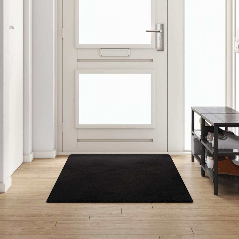 Bieżnik dywanowy Czarny 100 x 250 cm 100% Poliester Tuft