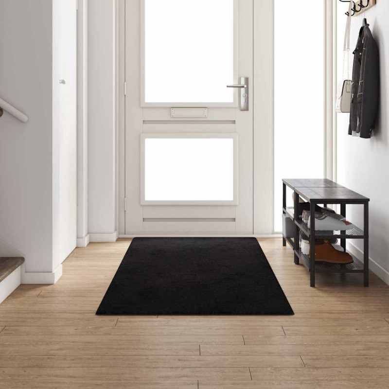 Bieżnik dywanowy Czarny 100 x 300 cm 100% Poliester Tuft