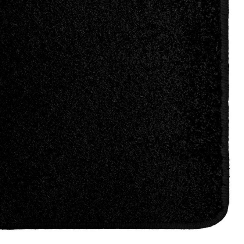 Bieżnik dywanowy Czarny 100 x 300 cm 100% Poliester Tuft