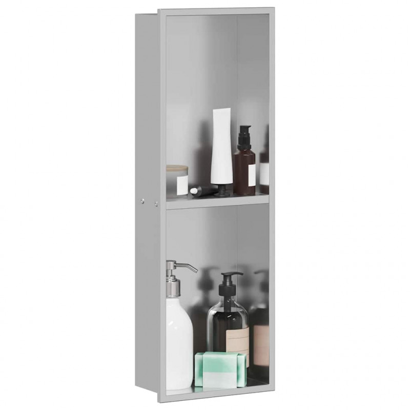 Nisza prysznicowa Srebrny 60 x 20 x 9,5 cm Stal nierdzewna