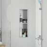 Nisza prysznicowa Srebrny 60 x 20 x 9,5 cm Stal nierdzewna