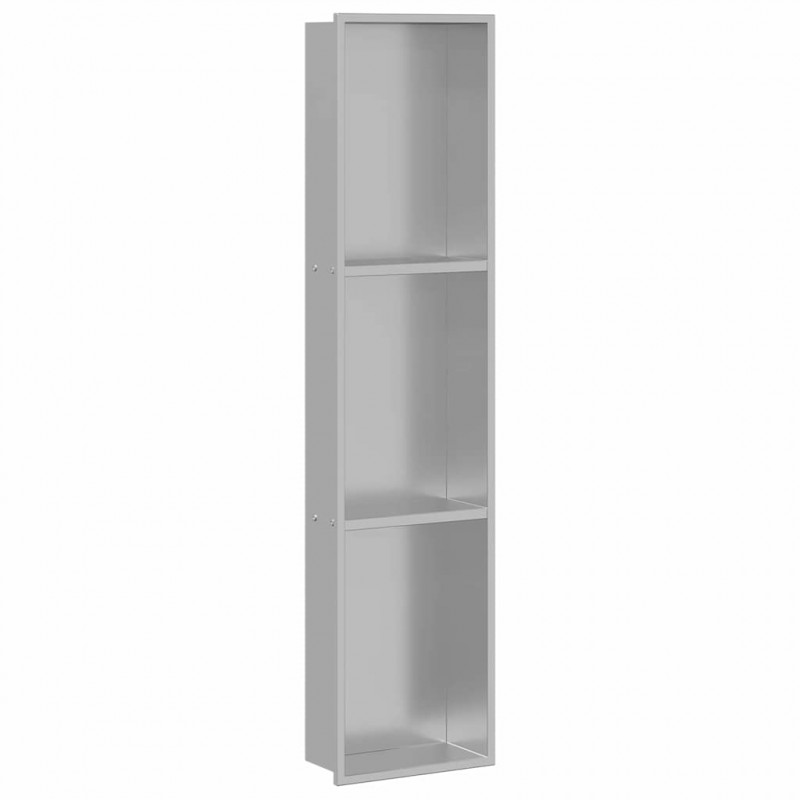 Nisza prysznicowa Srebrny 90 x 20 x 9,5 cm Stal nierdzewna