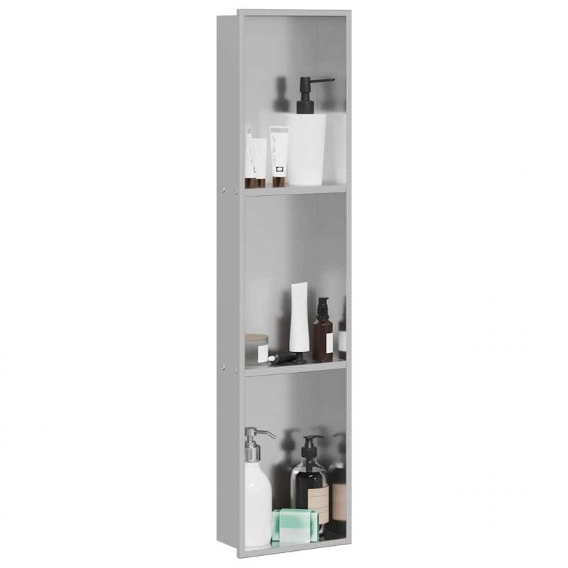 Nisza prysznicowa Srebrny 90 x 20 x 9,5 cm Stal nierdzewna