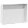 Nisza prysznicowa Biały 45 x 30 x 9,5 cm Stal nierdzewna
