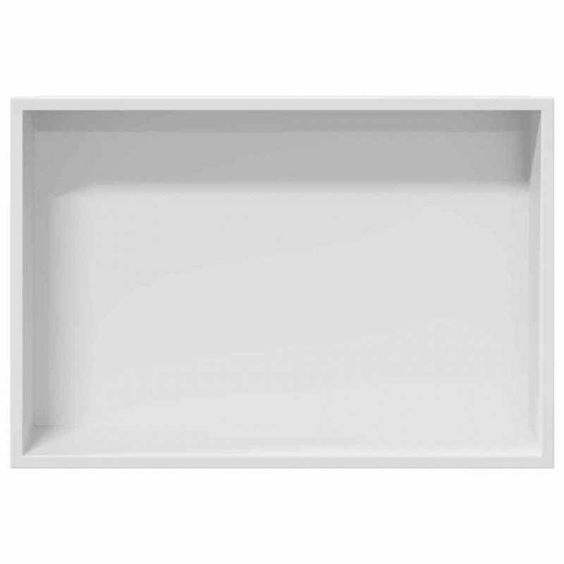 Nisza prysznicowa Biały 45 x 30 x 9,5 cm Stal nierdzewna