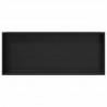 Nisza prysznicowa Czarny 75 x 30 x 9,5 cm Stal nierdzewna