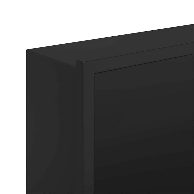 Nisza prysznicowa Czarny 75 x 30 x 9,5 cm Stal nierdzewna