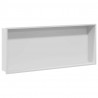 Nisza prysznicowa Biały 75 x 30 x 9,5 cm Stal nierdzewna
