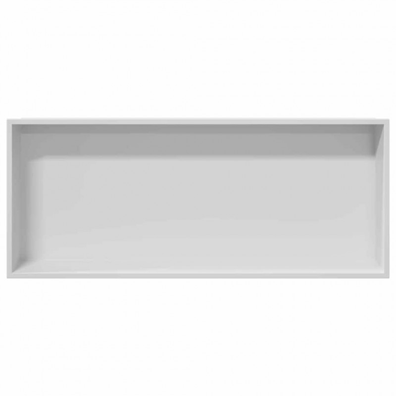 Nisza prysznicowa Biały 75 x 30 x 9,5 cm Stal nierdzewna