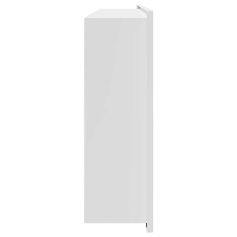 Nisza prysznicowa Biały 75 x 30 x 9,5 cm Stal nierdzewna