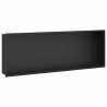 Nisza prysznicowa Czarny 90 x 30 x 9,5 cm Stal nierdzewna