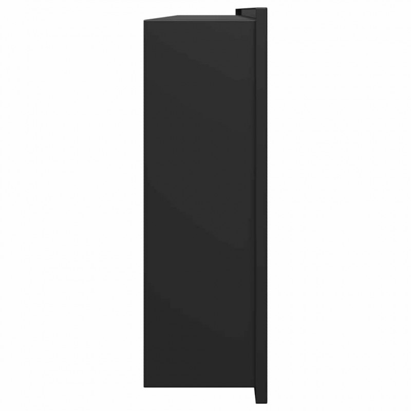 Nisza prysznicowa Czarny 90 x 30 x 9,5 cm Stal nierdzewna