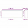Nisza prysznicowa Czarny 90 x 30 x 9,5 cm Stal nierdzewna