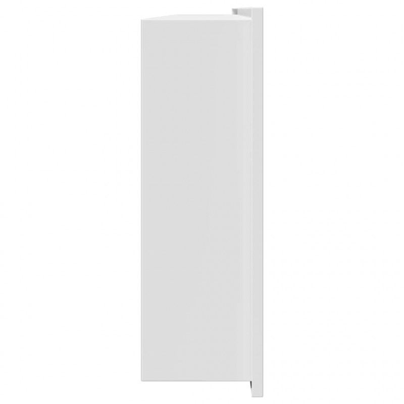 Nisza prysznicowa Biały 90 x 30 x 9,5 cm Stal nierdzewna